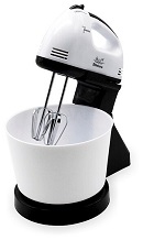 SAKURA Миксер электрический с чашей SA-6313CBK 250Вт 7 скоростей, цвет БЕЛЫЙ/ЧЕРНЫЙ