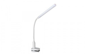 Свет-к настол. LED Camelion KD-793  C01 белый (6 Вт,зажим-струбцина,230В,сенс.вкл-е,4 ур.ярк,4000К) (1/12)