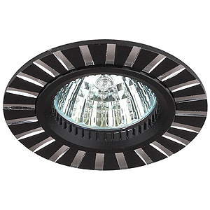 KL30 AL/BK Светильник ЭРА алюминиевый MR16,12V/220V, 50W черный/серебро