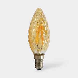 Филаментная декор. светод. лампа Sweko 17 серия 17LED-C35-5W-230-3000K-E14-CG (5Вт 220В)