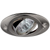 KL4A SN/N Светильник ЭРА литой овал пов. с гравировкой MR16,12V/220V, 50W сатин никель/никель