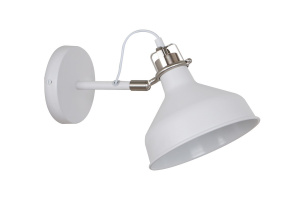 Camelion WML-425  С71  Белый + хром (Светильник настенный Amsterdam,1х E27, 40Вт, 230В, металл) (1/12)